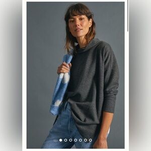 Anthropologie Theresa Tunic Top in Carbon, Size XS